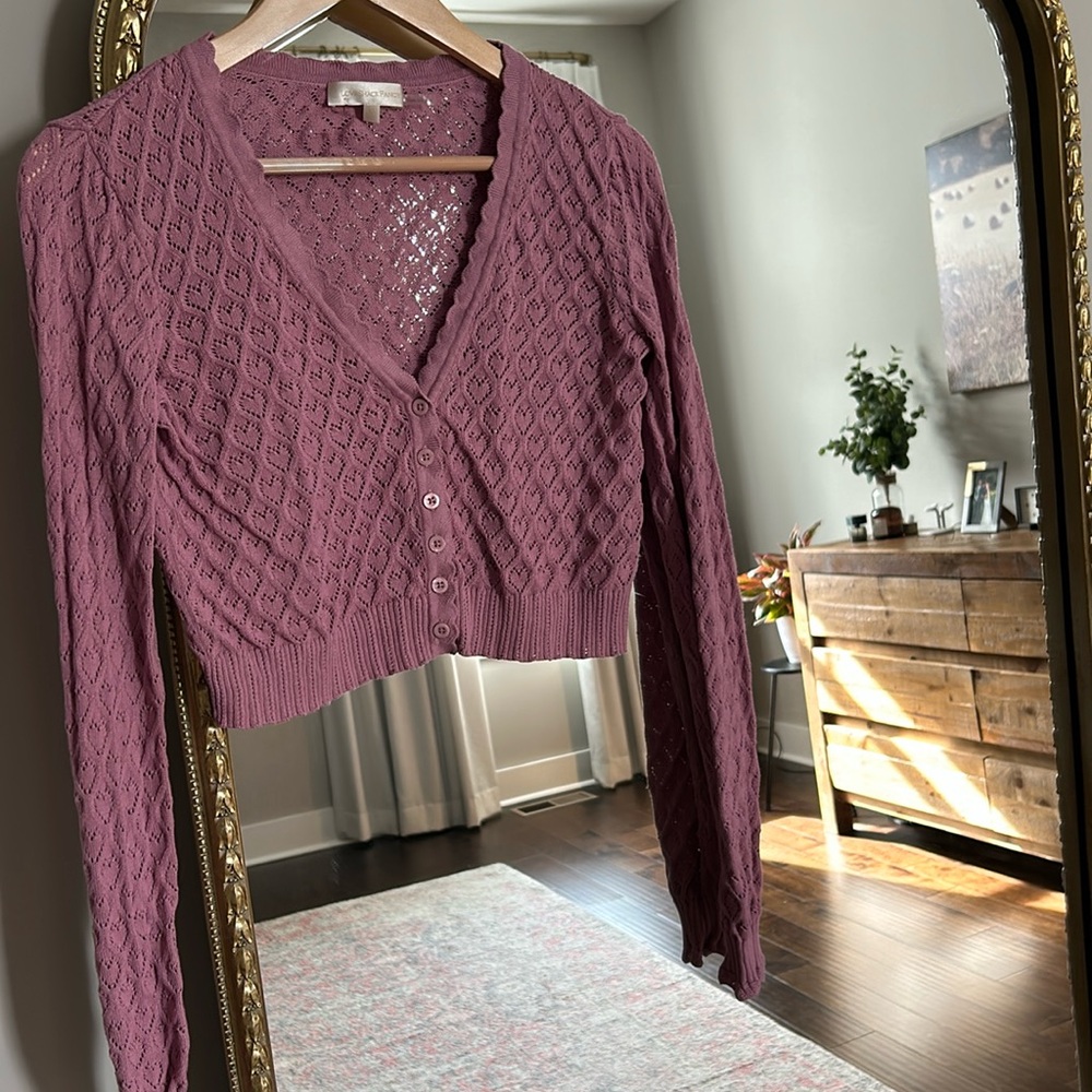 Pink loveshackfancy sweater — excellent condition